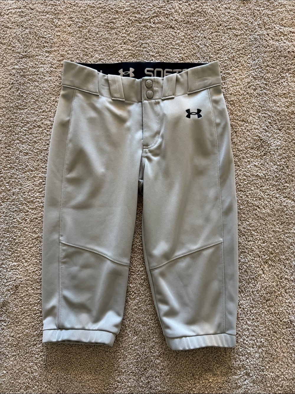 Under Armour Kids Gray Athletic Baseball Pants